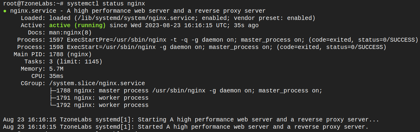 Service nginx start. Nginx gunicorn django.