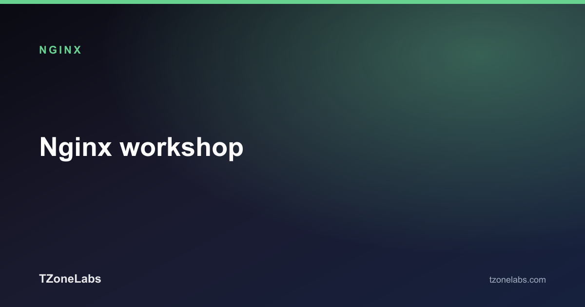 Nginx workshop