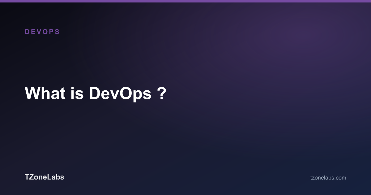 What is DevOps ?